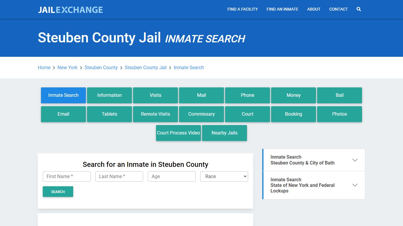 Steuben County Jail, NY Inmate Search: Roster & Mugshots